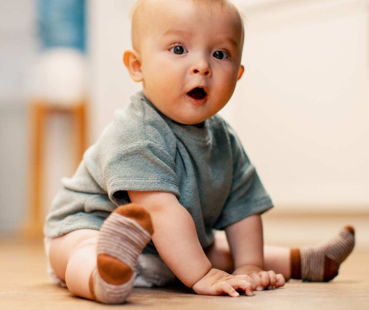 baby in clean premium diaper