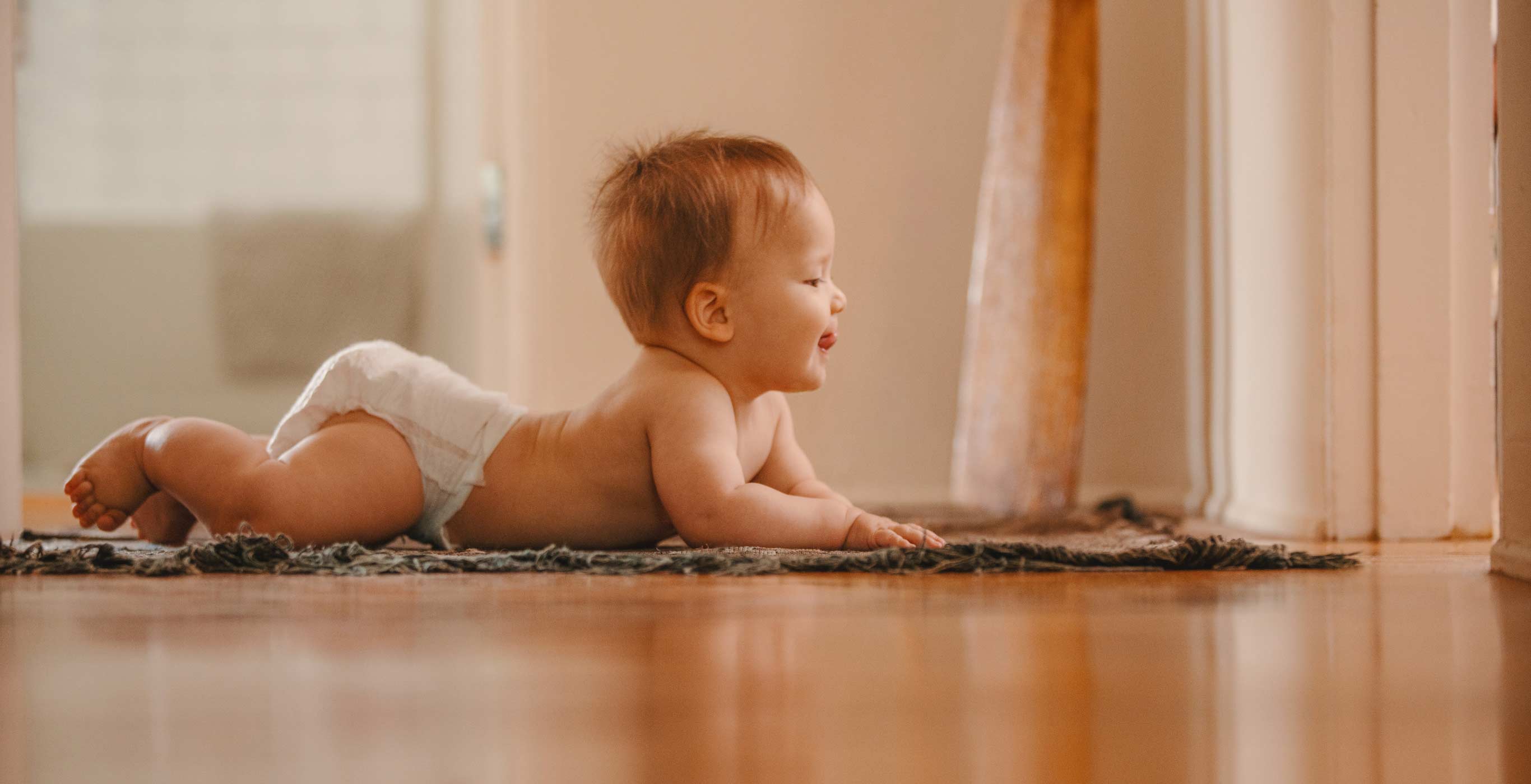 baby in high performing diaper