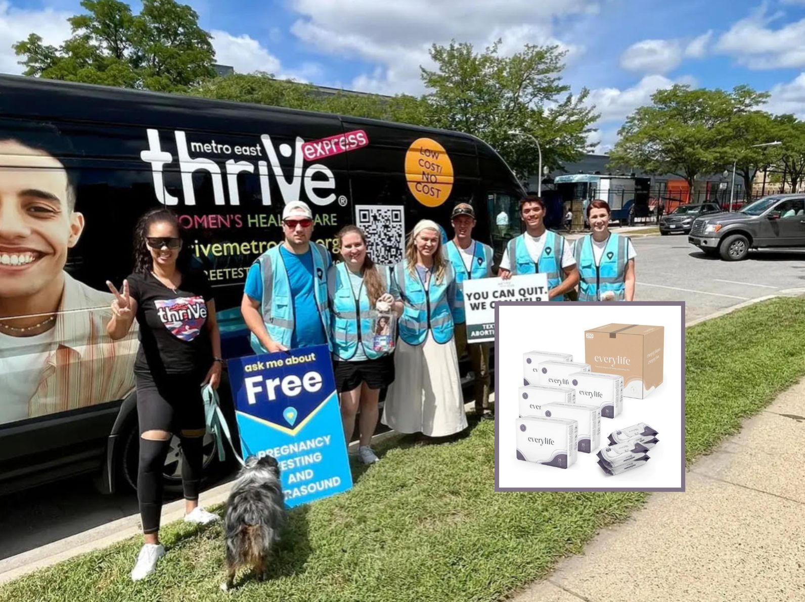 EveryLife Offers Free Diapers Outside DNC in Response to Free Abortions