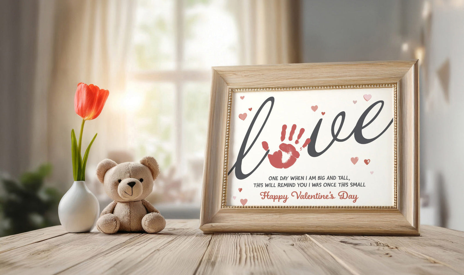 Create a Sweet Keepsake with our FREE Valentine's Day Handprint Download