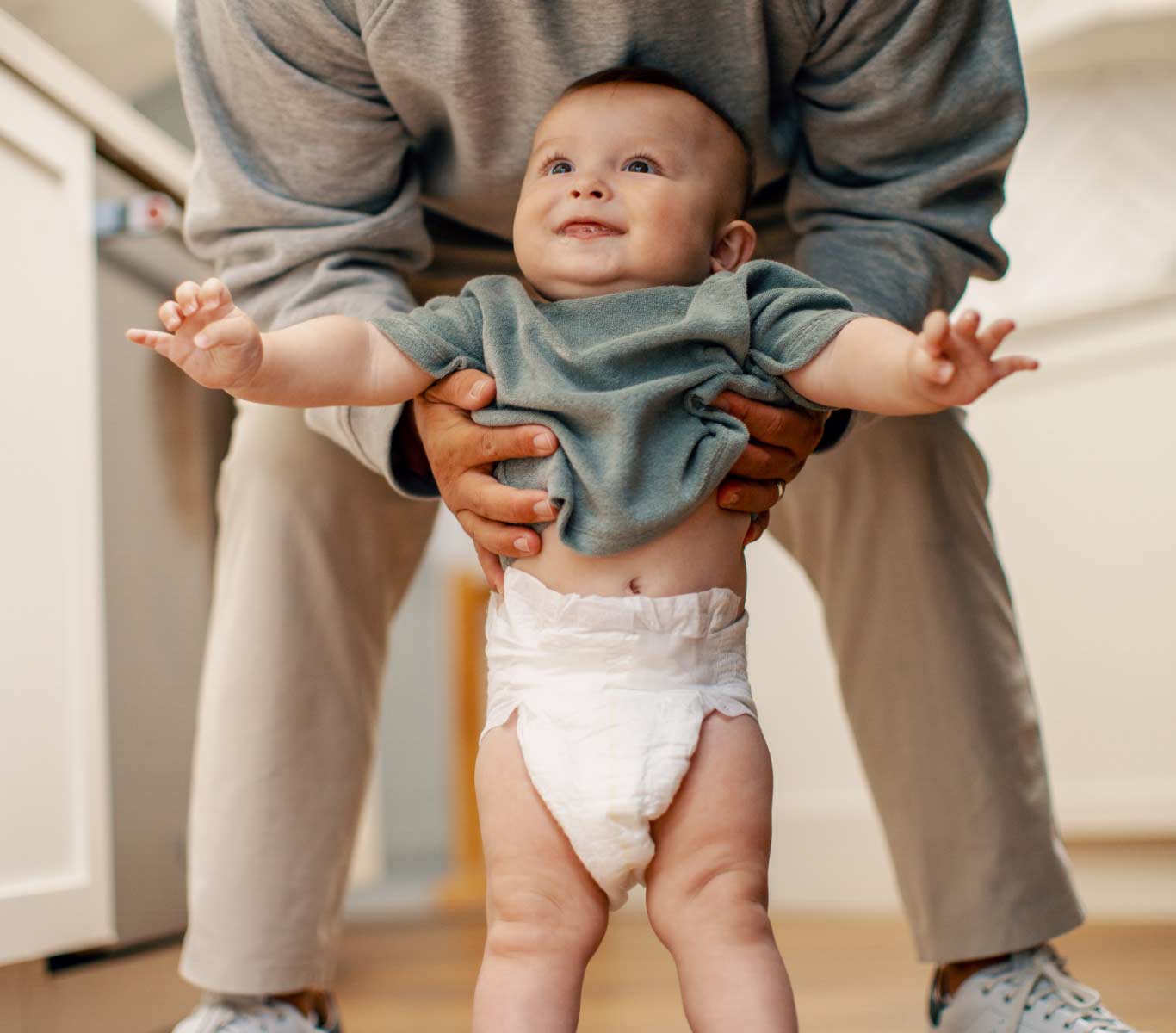 happy baby in premium diaper
